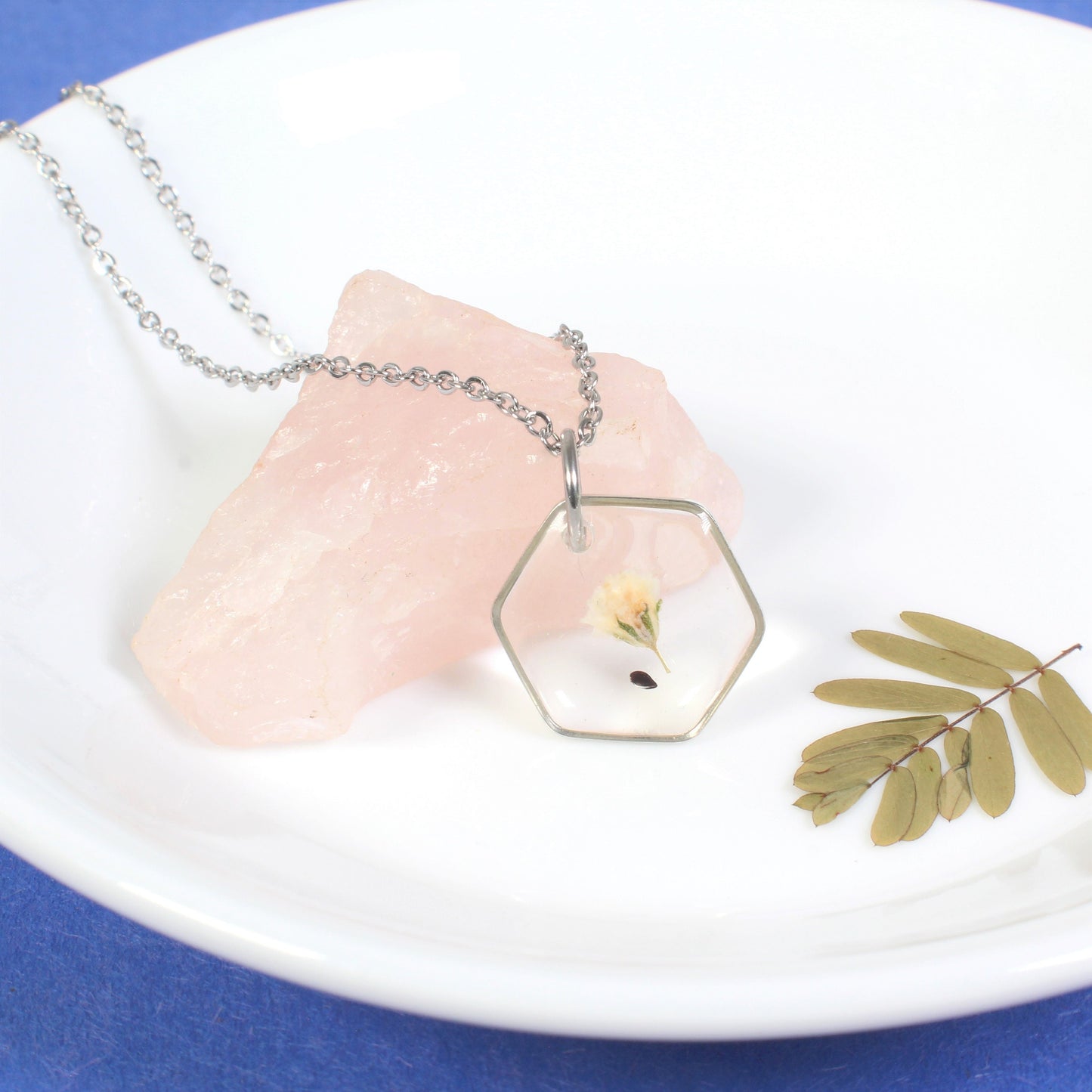 Miscarriage necklace, forget-me-not seed, real baby's breath forget me not seed, small pressed flower pendant, loss grief bereavement gift